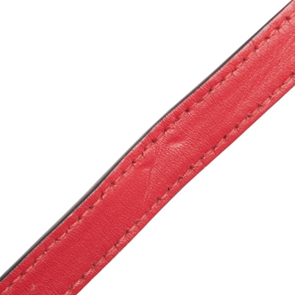 GUCCI Red Leather GG Marmont Shoulder Bag - Picture 5 of 13